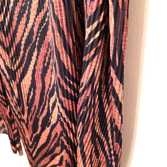 NWT - Asos - Plisee Palazzo Pants - Tiger striped - 16 Curve - Picture 3 of 6